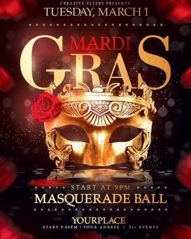 Elegant Mardi Gras Flyer Design