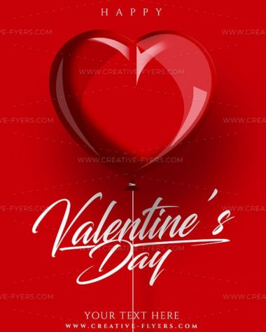 Elegant Red Valentine Card