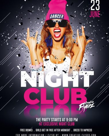 Night Club Flyer A5 Template