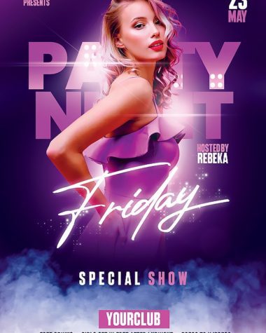 Night Club Flyer Photoshop Graphic