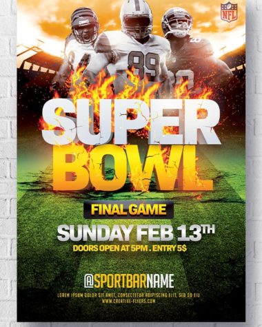 Super Bowl Flyer Template