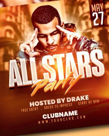 All Stars Party Flyer Design