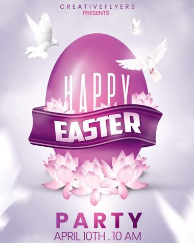 Easter Party Flyer Design