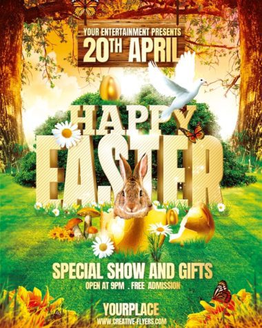 Happy Easter Flyer Template