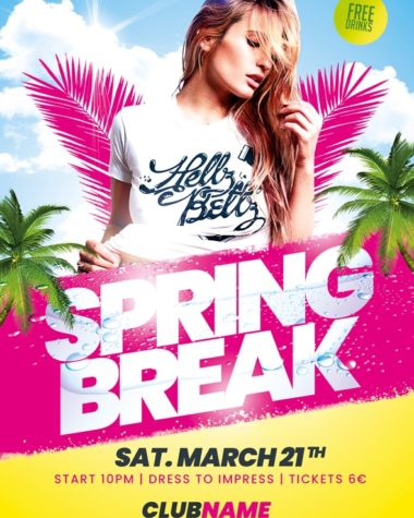 Spring Break Party Flyer