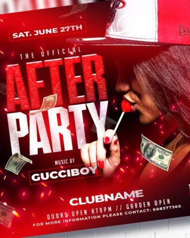 After Party Flyer template