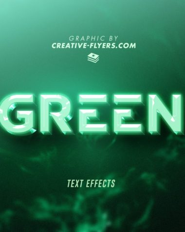 Green Emeraude Texts Effect