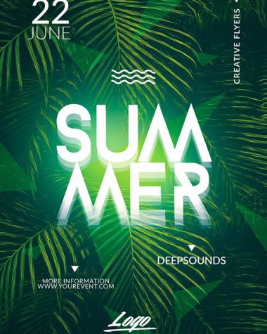 Green Summer Flyer Design