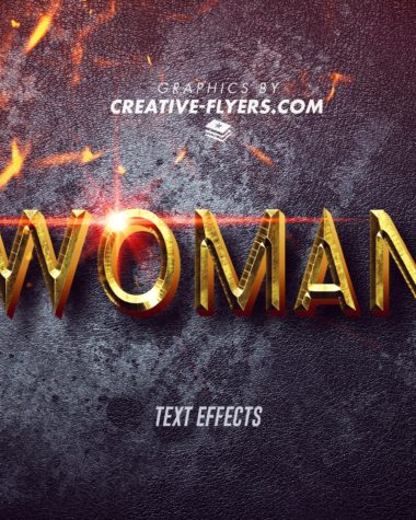 Wonder Woman Text Effects