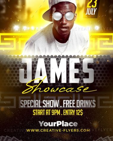 Artist Showcase Flyer template for Photoshop