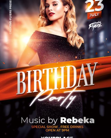 Birthday Party Flyer Design