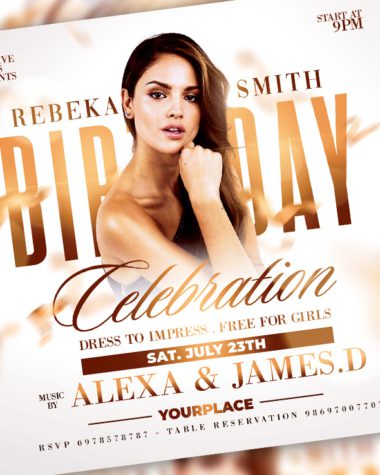 Birthday flyer to download