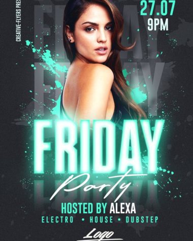 Friday Party Flyer PSD