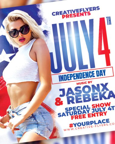 July 4th Party Flyer to download