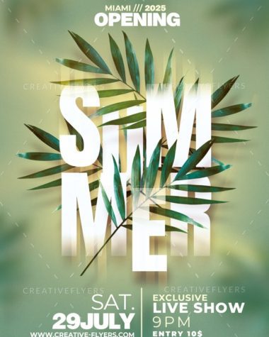 Minimalist Summer Flyer Design