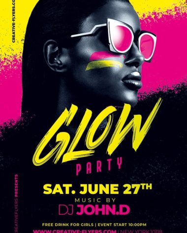 Poster for a Glow Party