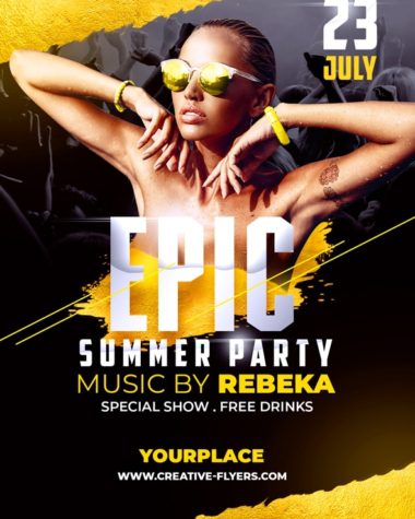 Summer Party Flyer for Photoshop