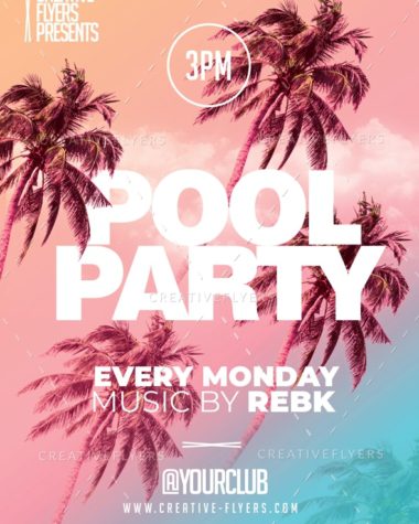 Pool Party Flyer for Photoshop