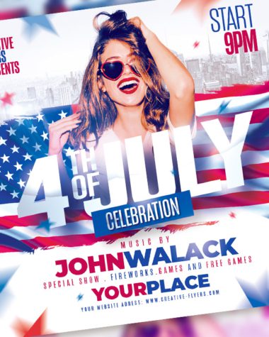 Flyer for 4th July Party