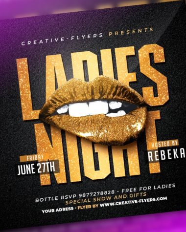 Ladies Night Flyer template