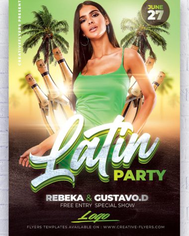 Latin Party Flyer for Photoshop