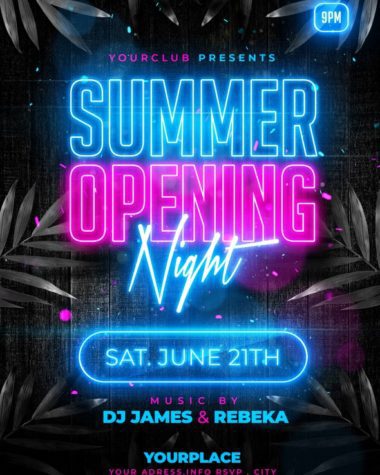 Summer Night Party Flyer