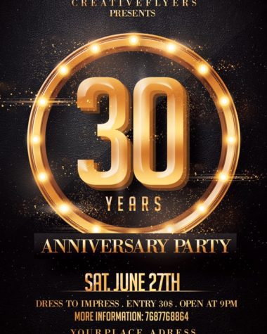 Anniversary Party Flyer