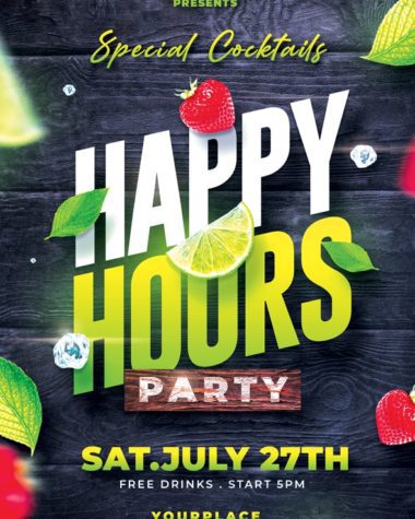 Summer Happy Hours Flyer