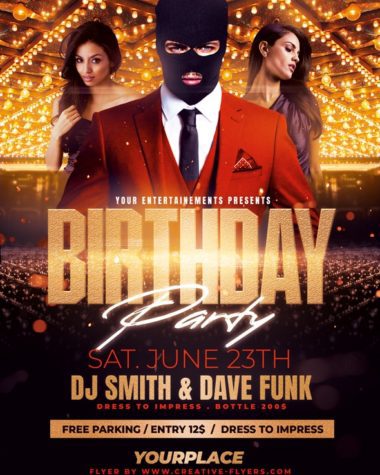 Royal Birthday Party Flyer