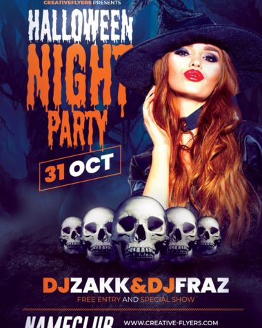 Halloween Night Flyer PSD