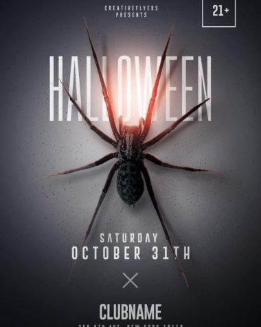 Minimalist Halloween Flyer