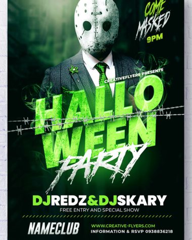 Realistic Halloween Flyer