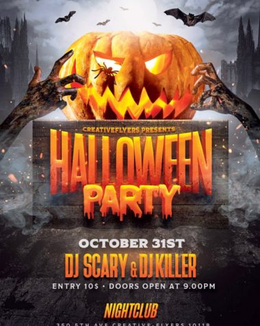 Scary Halloween Party Flyer