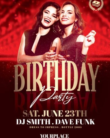 Elegant Birthday Flyer Design