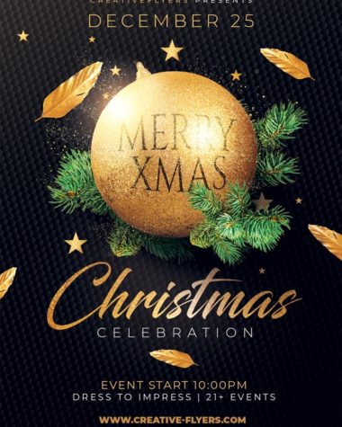 Black and Golden Christmas Flyer