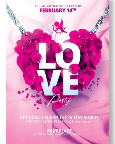 Love Party Flyer PSD