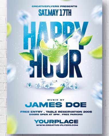 Happy Hour Flyer PSD