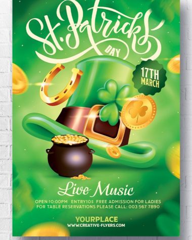 St Patrick's Day Flyer PSD