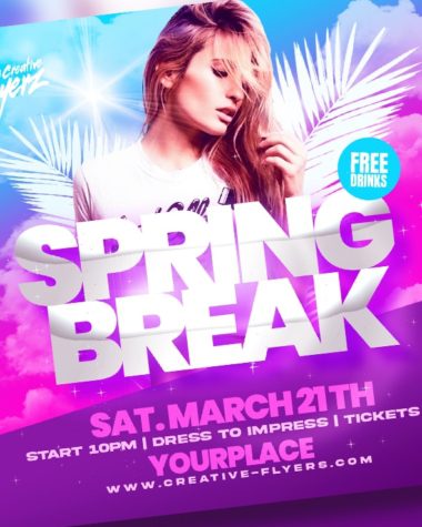 Spring Break Flyer Design