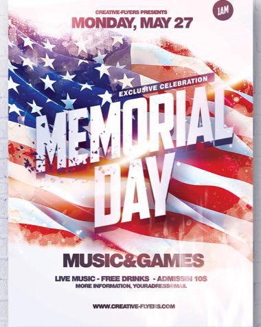 Memorial Day Flyer Template