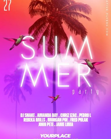 Minimalist Summer Flyer PSD