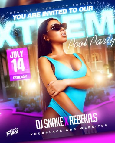 Pool Party Flyer Design