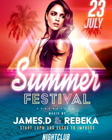 Summer Festival Flyer PSD