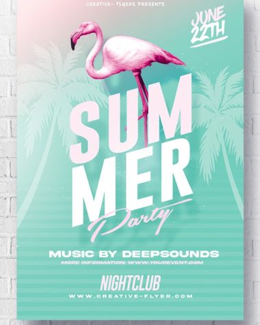 Summer Party Flyer Design