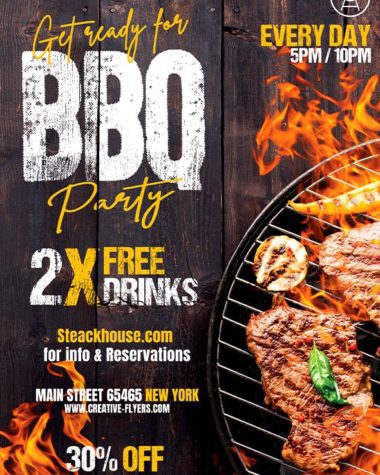 BBQ Party Flyer Design