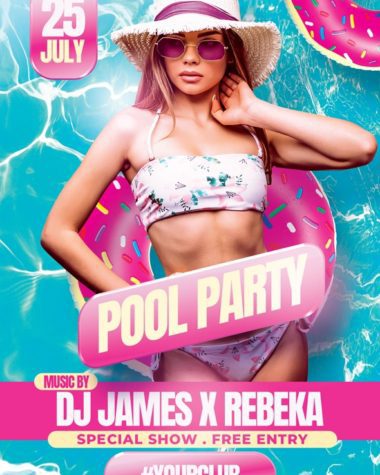 Customizable Pool Party Flyer