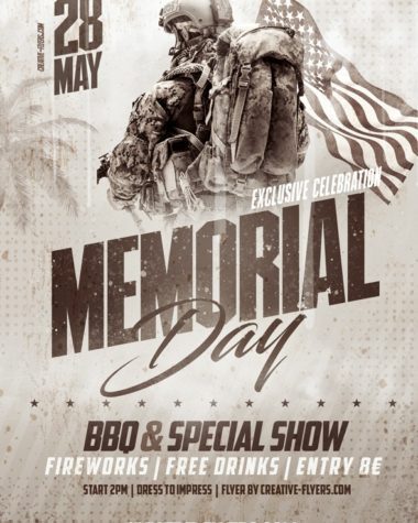 Memorial Day Flyer Design