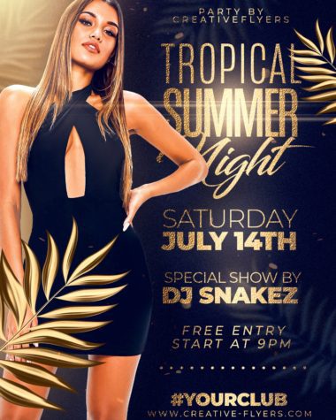 Elegant summer flyer