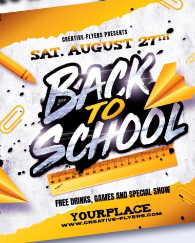 Back To School party flyer