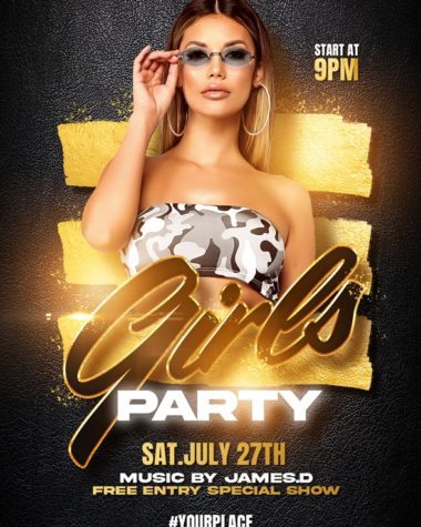 Girls Party Flyer Template